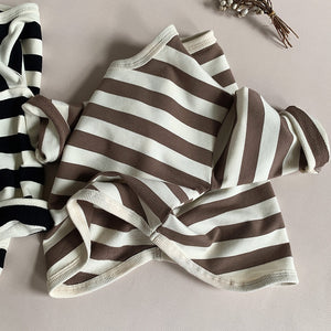 Spring Autumn New Children Casual T Shirt Loose Kids Striped T Shirts Cotton Tee Boys Girls Long Sleeve Tops Baby Clothes | TageUnlimited