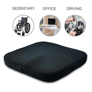 Non-Slip Orthopedic Memory Foam Coccyx Cushion for Tailbone Sciatica Back Pain Relief Cushion Comfort Office Chair Car Seat | TageUnlimited