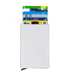Anti-theft ID Credit Card Holder Porte Carte Thin Aluminium Metal Wallets Pocket Case Bank Women Men Credit Card Box | TageUnlimited
