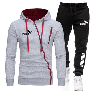 Autumn Winter Hot Sale Mens Zipper Jackets Outfits Classic Male Outdoor Casual Sports Jogging Suit Hoodies and Sweatpants S-4XL | TageUnlimited
