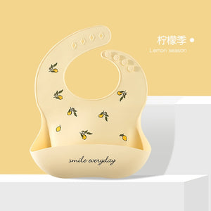 Waterproof Baby Bibs Soft Silicone Scarf Cute Cartoon Brint Baby Items Boys And Girls Adjustable Bibs Burp Sloths | TageUnlimited