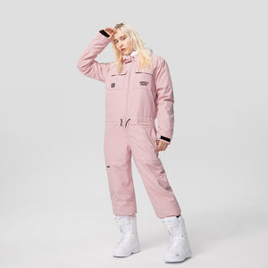 Thick Men Women One-Piece Ski Jumpsuit Outdoor Sports Snowboard Jacket Warm Jump Suit Waterproof Winter Clothes Overalls Hooded | TageUnlimited