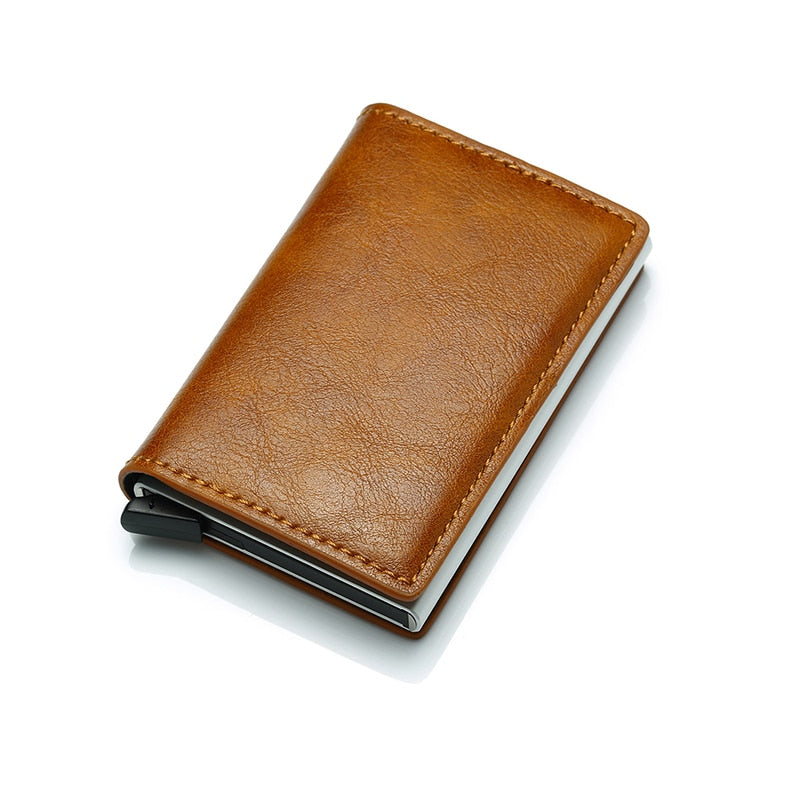 Credit Card Holder for Men Bank Cards Holders Leather RFID Wallet Mini Money Clips Business Luxury Women Small Purse | TageUnlimited