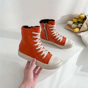 Fashion Women Black Sneakers  Chaussure Femme Women Sneakers Zipper Canvas Casual Shoes Woman Spring Ladies Shoe | TageUnlimited