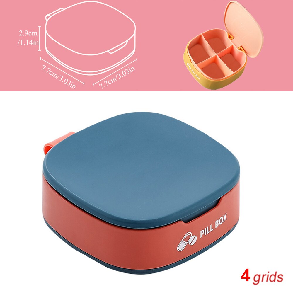 Tcare Travel Pill Organizer Moisture Proof Pills Box for Pocket Purse Daily Pill Case Portable Medicine Vitamin Holder Container | TageUnlimited