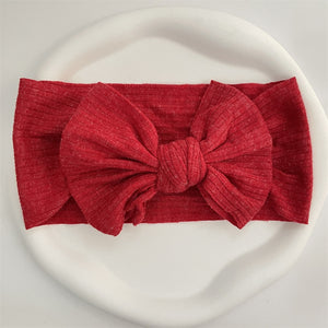 New Colors Knit Baby Headbands Rib Bow Elastic Soft Newborn Headbands for Baby Girl Children Turban Infant Kids Hair Accessories | TageUnlimited