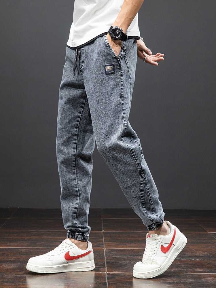 Spring Summer Black Blue Cargo Jeans Men Streetwear Denim Jogger Pants Men Baggy Harem Jean Trousers Plus Size 6XL 7XL 8XL | TageUnlimited