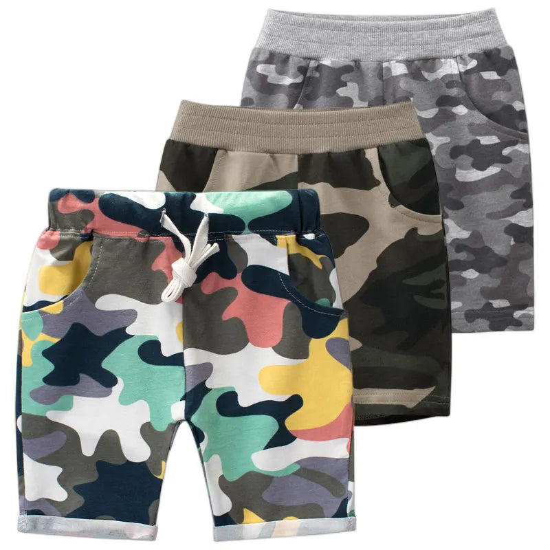 Summer Boys Camouflage Shorts Cotton Trousers Kids Beachwear Children Loose Sport Beach Shorts Sweatpants 2-7Y | Kid's Shorts | TageUnlimited