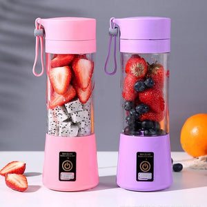 Portable Blender Mini Mixer Electric Juicer Machine Fresh Fruit Juice Blender Smoothie Maker Blender Cup Bottle A Travel Kitchen | TageUnlimited