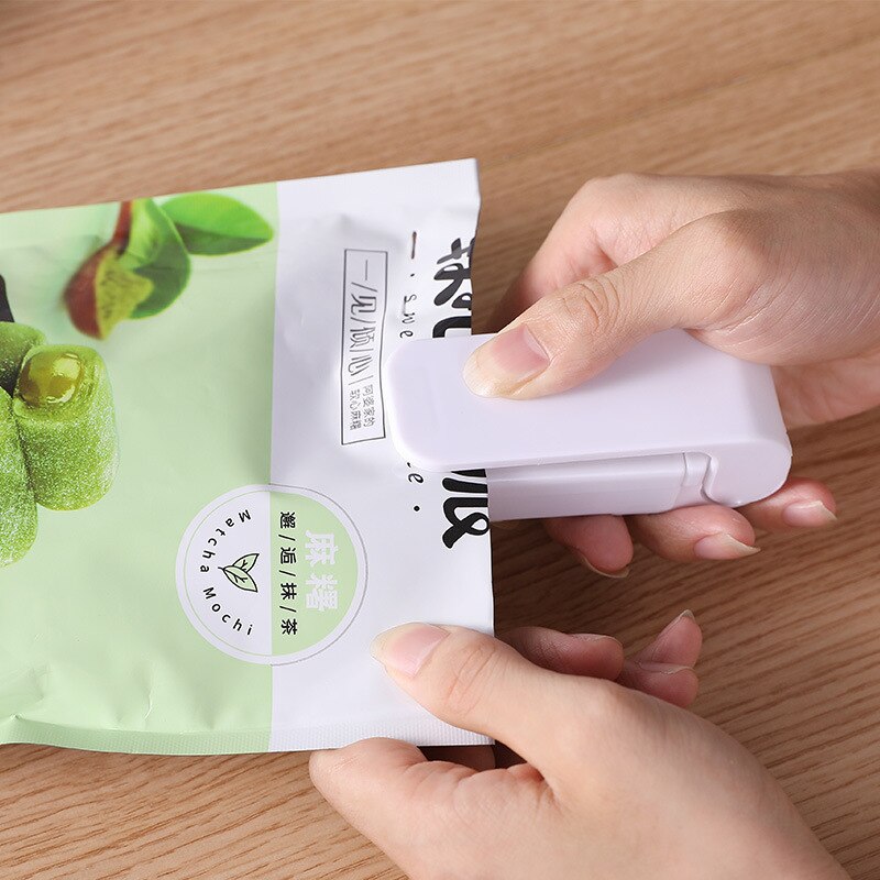 Handy Kitchen Storage Food Sealer Tool Bag Sealing Machine For Plastic Bags Home Items Packing Portable Packaging Package Mini | TageUnlimited