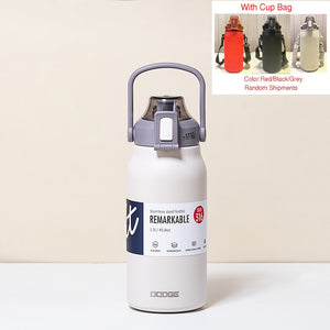 Tumbler Thermo Bottle Large Capacity With Straw Stainless Steel Thermal Water Bottle Cold and Hot Thermos Cup Vacuum Flask Gym | 0 | TageUnlimited