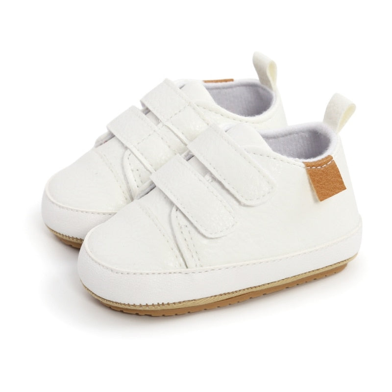 PU Casual Baby Shoes Kids Sneakers Baby Girl Boy Solid Color Kids Shoes Socks Infant Toddler Non Slip Sports Shoes | TageUnlimited