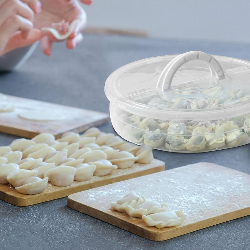 Kitchen Storage Box Refrigerator Organizer Transparent Food Containers Tray To Keep Fruits Vegetables Meat Cake Pizza Fresh | 0 | TageUnlimited