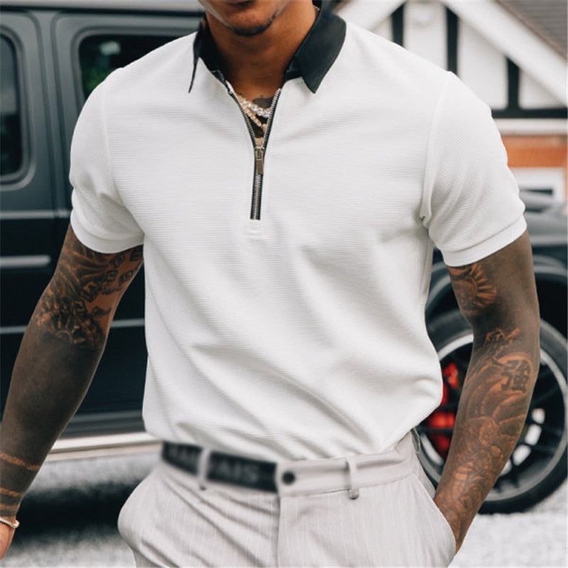Men Polo Business And Casual Polo Shirt Men Solid Polo Shirts Brand Short-Sleeved Shirt  Man Clothing S-3XL | TageUnlimited