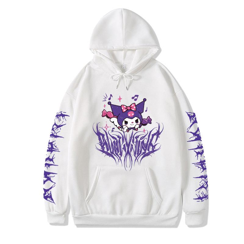 Cute Sanrio Kuromi Hoodie Hooded Sweater Dark Same Style for Men and Women Anime Toys For Girls | 0 | TageUnlimited