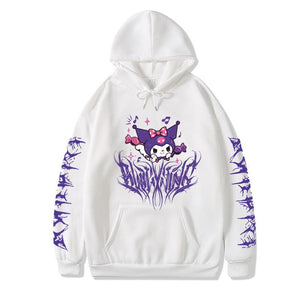 Cute Sanrio Kuromi Hoodie Hooded Sweater Dark Same Style for Men and Women Anime Toys For Girls | 0 | TageUnlimited