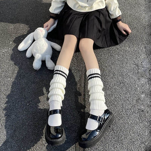 Lolita Leg Warmers Women Long Socks Knitted Warm Foot Cover White Arm Warmer Ladies Autumn Winter Crochet Socks Boot Cuffs | TageUnlimited