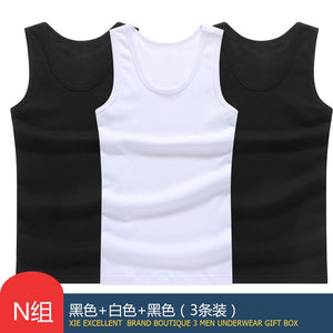 Hot Sale 3pcs / 100% Cotton Mens Sleeveless Tank Top Solid Muscle Vest Undershirts O-neck Gymclothing Tees Whorl Tops | TageUnlimited