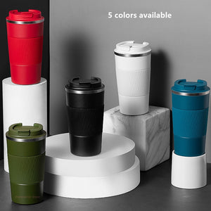 380ml/510ml Double Stainless Steel 304 Coffee Thermos Mug Leak-Proof Non-Slip Car Vacuum Flask Travel Thermal Cup Water Bottle | 0 | TageUnlimited