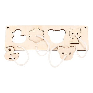 Montessori Busy Board DIY Accessories Early Learning Toy Matching Puzzle Kindergarten Education Hourgla Shoe Maze brain game Toy | TageUnlimited