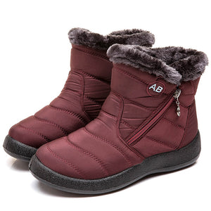 Women Boots Watarproof Ankle Boots For Winter Shoes Women Keep Warm Snow Botines Female  Luxury Zipper Winter Botas Mujer | TageUnlimited