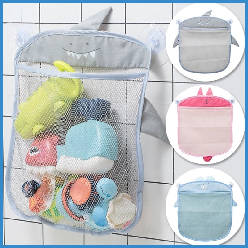 Baby Bath Toys Cute Duck Frog Mesh Net Toy Storage Bag Strong Suction Cups Bath Game Bag Bathroom Organizer Water Toys for Kids | TageUnlimited
