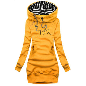Women Sweater Dress Hooded  Spring Autumn Ladies Long Sleeve Hoodie Dress Autumn Winter Casual Slim Sweater Hoodies Dress | 0 | TageUnlimited
