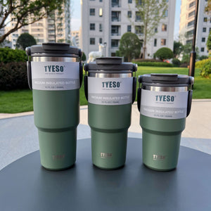 Tyeso Coffee Cup Thermos Bottle Stainless Steel Double-layer Insulation Cold And Hot Travel Mug Vacuum Flask Car Water Bottle | 0 | TageUnlimited