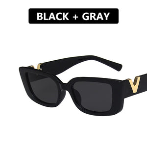Retro Rectangle Sunglasses Women Brand Designer Vintage Small Frame Sun Glasses Ladies Classic Black Square Oculos De Sol | TageUnlimited