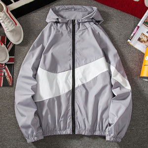 Men’s Winter Fall Thin Hoodies Outfits Jacket Long Sleeve Color Block Zipper Hooded Sweatshirts for Mountaining Clothes | 0 | TageUnlimited