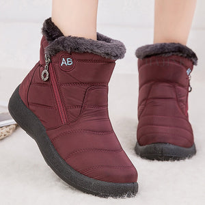 Women Boots Watarproof Ankle Boots For Winter Shoes Women Keep Warm Snow Botines Female  Luxury Zipper Winter Botas Mujer | TageUnlimited