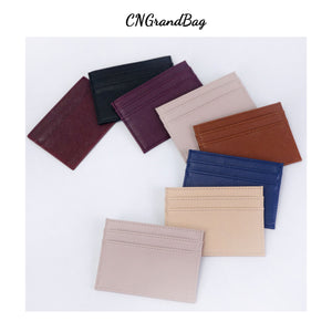Custom Letters Men PU Leather Credit Card Holder Personalize Initials Slim Card Wallet Monogram Name Card Case Women DIY Present | TageUnlimited