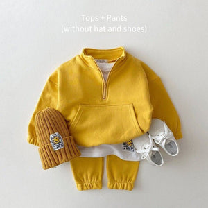 Baby Boys/Girls Clothes Children Toddler Fashion Costume Kids Tracksuits Letter Hoodies Jacket Pants 2Pcs Sets | TageUnlimited