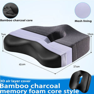 Memory Foam Seat Cushion Orthopedic Pillow Coccyx Office Chair Cushion Car Seat Pillow Wheelchair Massage Vertebrae Seat Pad | TageUnlimited