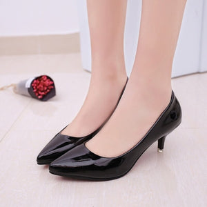 Female Pumps Nude Shallow Mouth Women Shoes Fashion Office Work Wedding Party Shoes Ladies Low Heel Shoes Woman Autumn | TageUnlimited