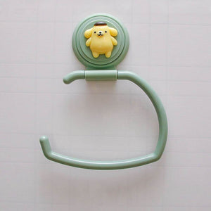 Cartoon Kids Towel Rack Sanrio Cinnamoroll Punch-Free Bathroom Tissue Rack My Melody Handy Towel Rack Kitchen Railing | TageUnlimited