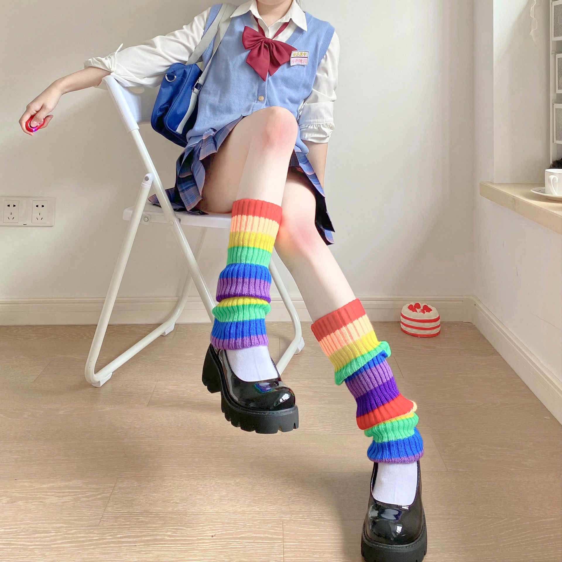 Lolita Leg Warmers Women Long Socks Knitted Warm Foot Cover White Arm Warmer Ladies Autumn Winter Crochet Socks Boot Cuffs | TageUnlimited