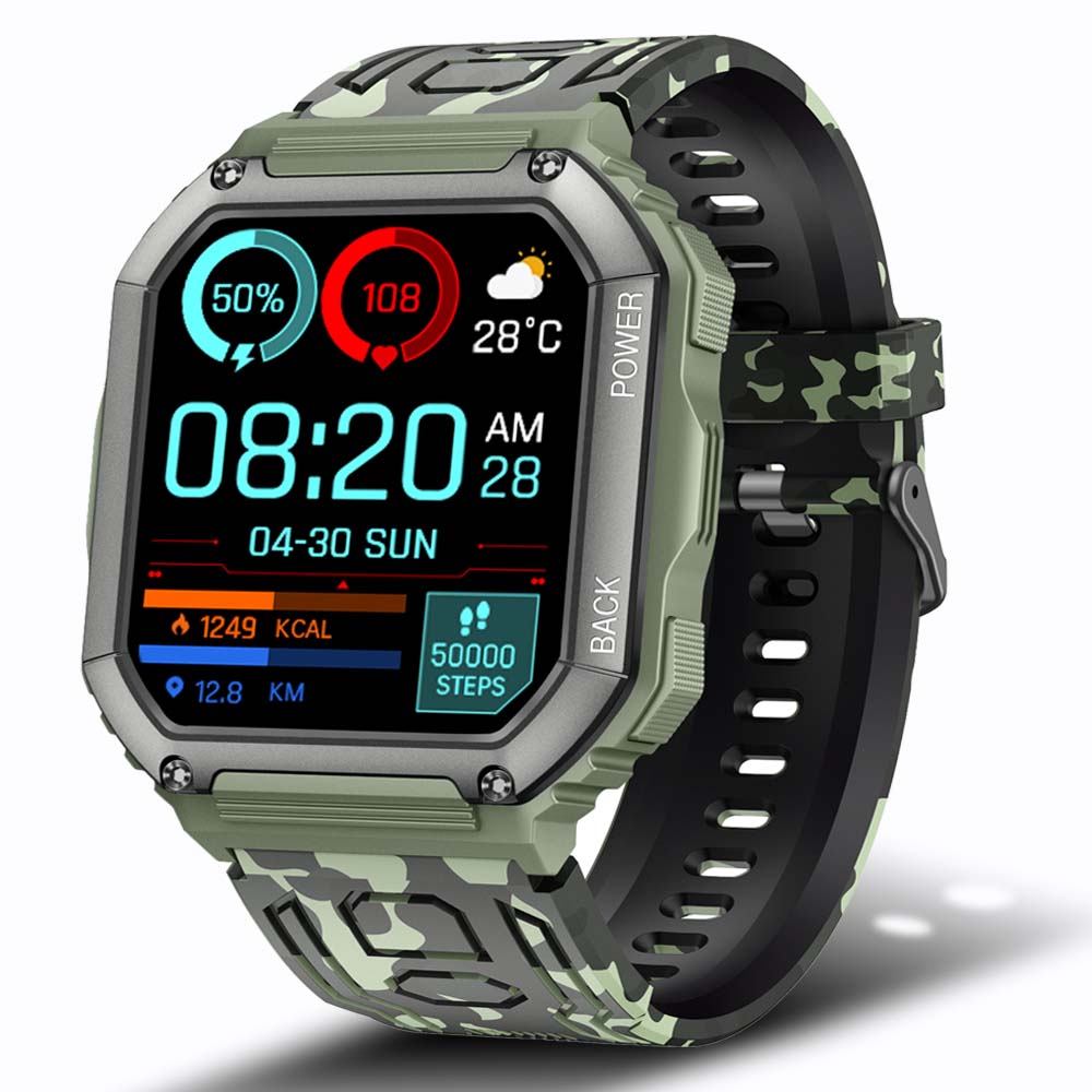 Smart Watch Men Big Battery Music Play Fitness Tracker Bluetooth Dial Call Sport Smartwatch Men for IOS Android | TageUnlimited