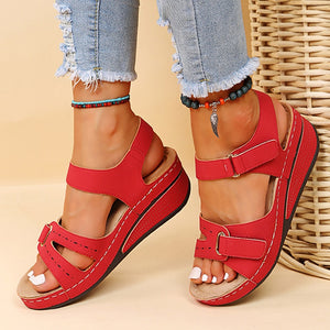Women Sandals Soft Bottom Wedge Heels Sandals Summer Shoes Women Platform Sandalias Mujer Elegant Wedges Shoes For Women Tacon | TageUnlimited