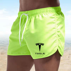 Tesla Men Shorts Summer Swimwear Men Swimsuit Swimming Trunks Boxer Short Sexy Beach Shorts Surf Board Men Clothing Pants | TageUnlimited