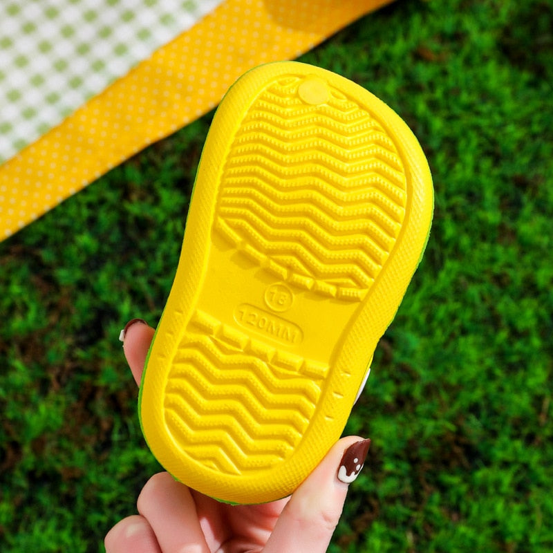 Kids Sandals  Hole Shoes Slippers Soft Anti-Skid Cartoon DIY Design Hole Baby Shoes Sandy Beach For Boys Girls | TageUnlimited