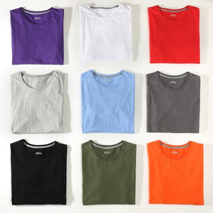 TageMen T Shirts Men Women 100% Cotton Short Sleeve Solid Male Female Tshirts Tees O-Neck Plus Size 4XL Tee shirt | TageUnlimited