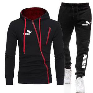 Autumn Winter Hot Sale Mens Zipper Jackets Outfits Classic Male Outdoor Casual Sports Jogging Suit Hoodies and Sweatpants S-4XL | TageUnlimited