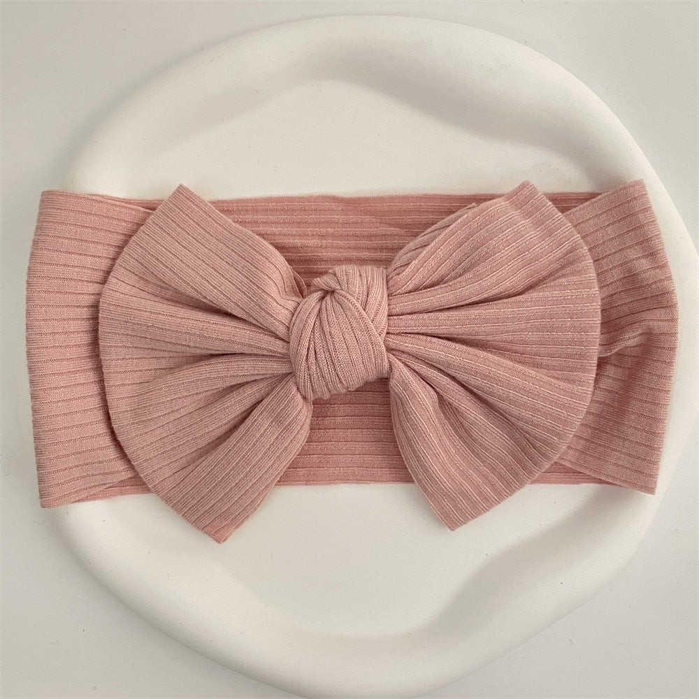 New Colors Knit Baby Headbands Rib Bow Elastic Soft Newborn Headbands for Baby Girl Children Turban Infant Kids Hair Accessories | TageUnlimited