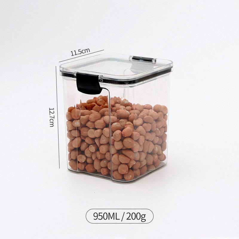Airtight Food Storage Containers Bulk Cereals Organizers Stackable Dry Food Boxes Pantry Organizers Jars Kitchen Storage | TageUnlimited
