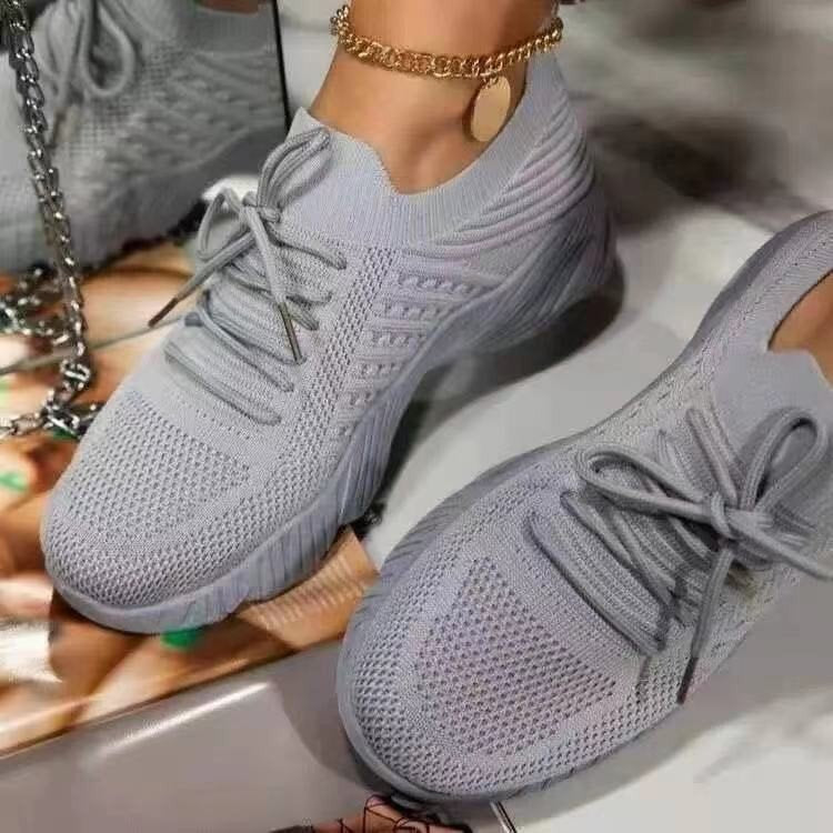 Mesh Breathable Women Casual Sneakers Lace-up Vulcanized Shoes Ladies Platform Sneakers Female Shoes Plus Size Zapatos De Mujer | TageUnlimited