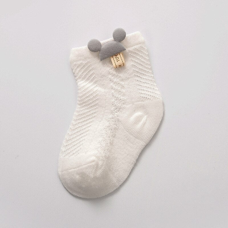 Thin Baby Socks Summer Breathable Mesh Socks Newborn Toddler Cartoon Boys Socks Princess Girls Clothing Accessories  0-2Y | TageUnlimited