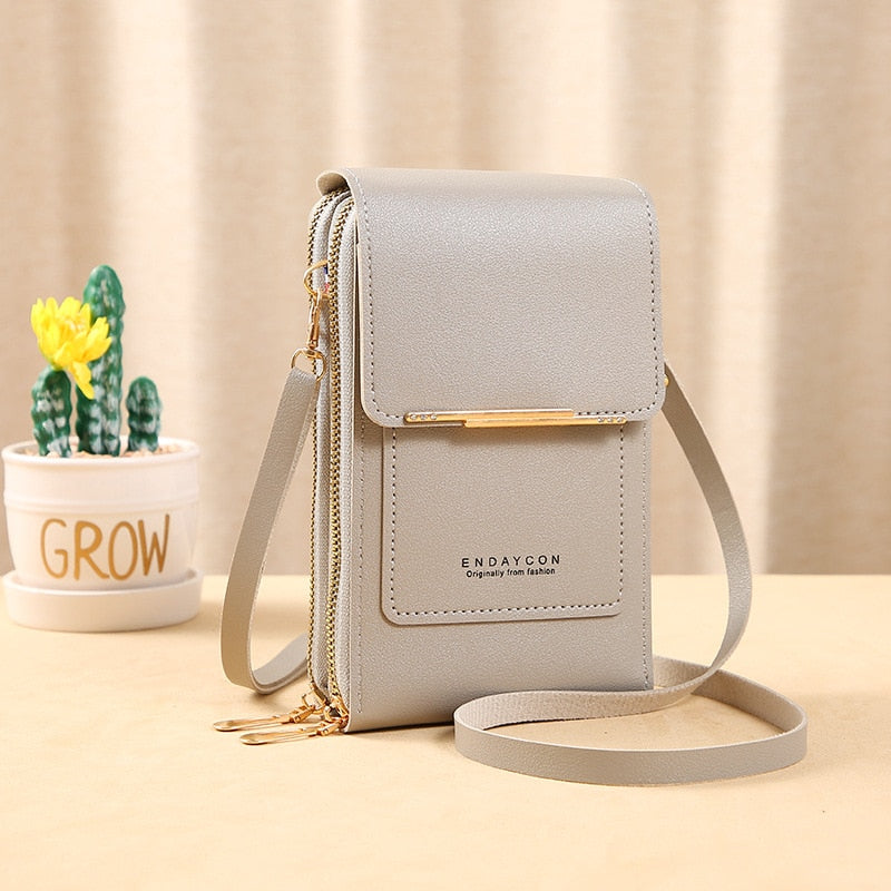 3 Style Women Bags Soft Leather Wallets Touch Screen Cell Phone Purse Crossbody Shoulder Strap Handbag for Lady | TageUnlimited