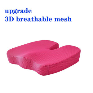 Coccyx Orthopedic Memory Foam Cushion Seat Massage Chair Gel Cushion Pad Car U-Shape Seat Cushion Travel Breathable Seat Cushion | TageUnlimited