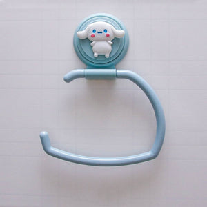 Cartoon Kids Towel Rack Sanrio Cinnamoroll Punch-Free Bathroom Tissue Rack My Melody Handy Towel Rack Kitchen Railing | TageUnlimited